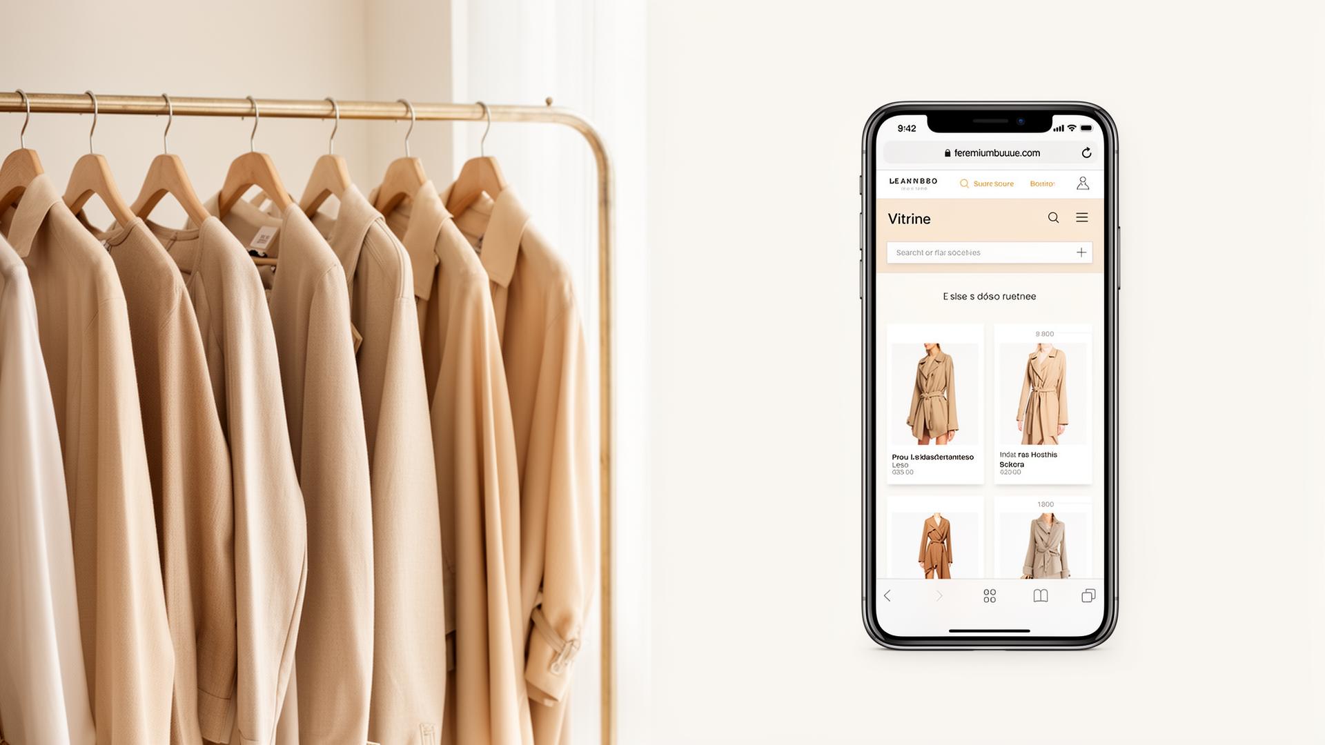 Catalogue digital PROJETA pour boutique de vêtements